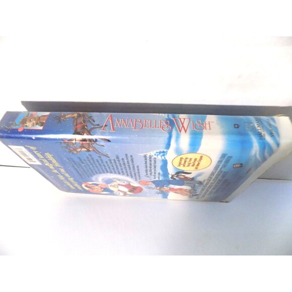 Annabelle's Wish Clamshell Box VHS 1997 Kids Christmas Movie Randy Travis TESTED - Picture 3 of 7